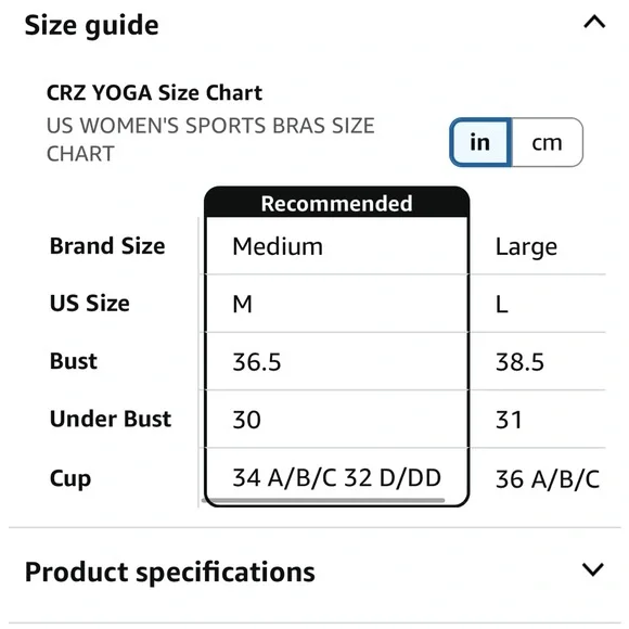 CRZ YOGA Butterluxe Womens Y Back Sports Bra - Picture 4 of 6